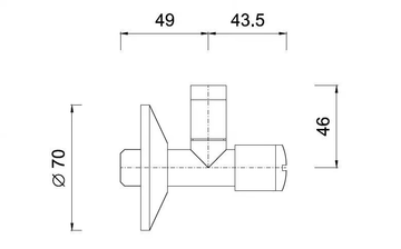 EGO - F3264L - Under-sink valve with filterstop by Rubinetteria Giulini - view 3